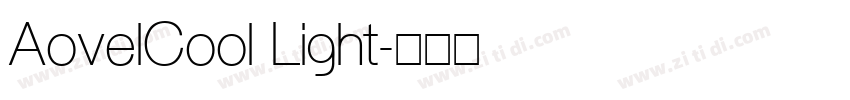 AovelCool Light字体转换